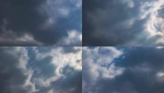 天空中的乌云云层光线变化延时摄影高清在线视频素材下载