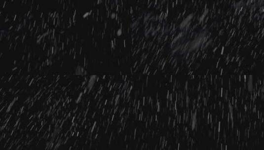 大雪纷飞 暴风雪 大雪【黑色背景素材】高清在线视频素材下载