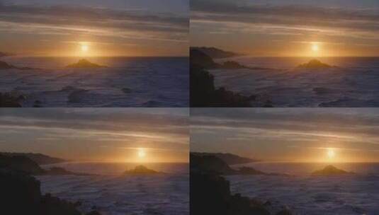 海边黄昏日落高清在线视频素材下载