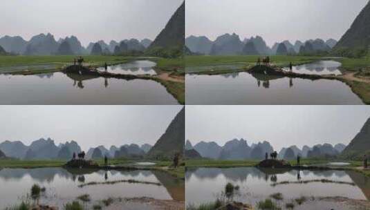 桂林状元桥风光高清在线视频素材下载