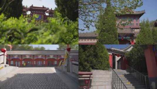 寺院寺庙妈祖庙古建筑古镇建筑高清在线视频素材下载