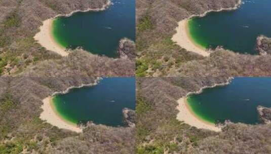 墨西哥瓦哈卡州原始海滩瓦图尔科国家公园的高清在线视频素材下载