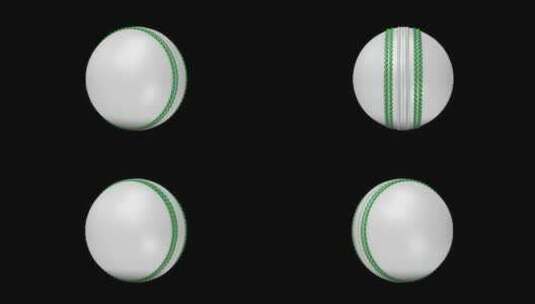 ODI/白色板球旋转和背景高清在线视频素材下载