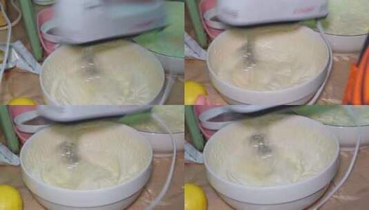 奶油机打蛋器打发奶油高清在线视频素材下载