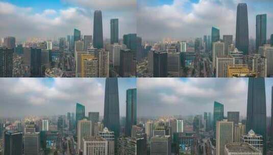 重庆观音山商业圈航拍延时4K高清在线视频素材下载