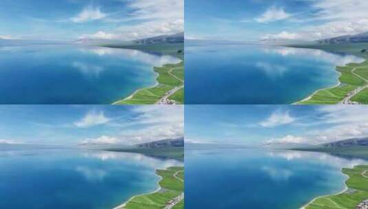 新疆伊犁赛里木湖高清在线视频素材下载