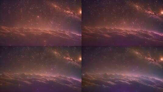 空间背景逼真的星夜宇宙高清在线视频素材下载