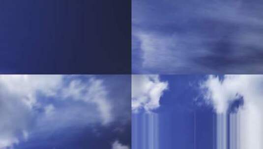 天空，云，蓬松的云，有风高清在线视频素材下载