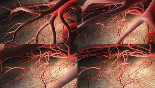 细胞血液在血管里流动【4K】高清在线视频素材下载