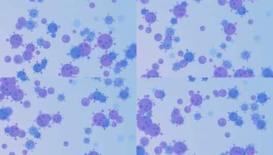 卡通动态病毒背景视频高清在线视频素材下载