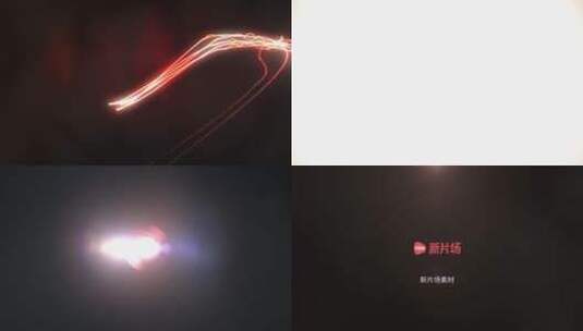 红色科技粒子流动logo演绎高清AE视频素材下载
