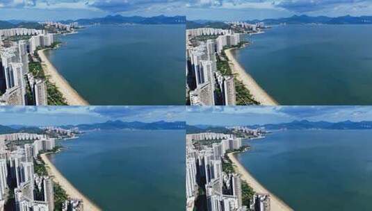 惠州小径湾海滨沙滩航拍0220_D高清在线视频素材下载