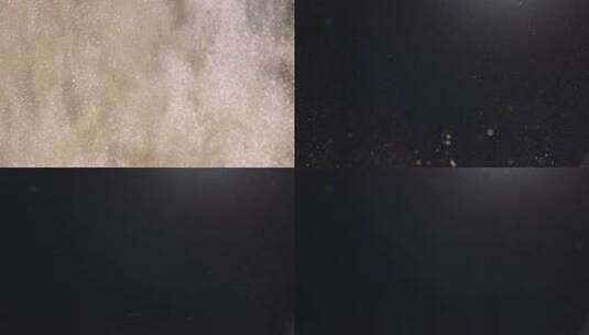 黑色背景粒子光斑效果高清在线视频素材下载