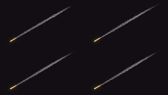 夜空中飞行的流星轨迹高清在线视频素材下载