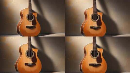 木吉他特写素材高清在线视频素材下载