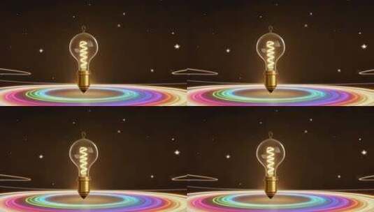 发光灯泡舞台背景特效高清在线视频素材下载