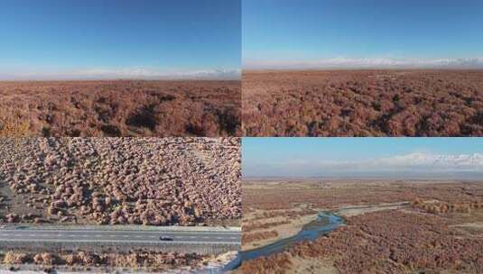 新疆天山山脉航拍高清在线视频素材下载