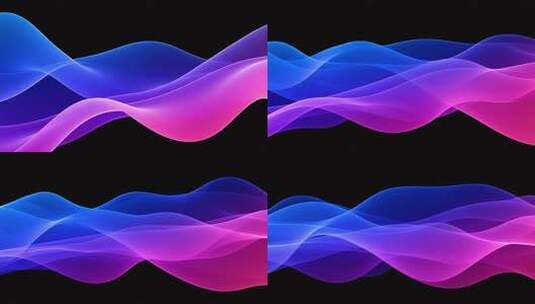 彩色抽象波浪背景素材高清在线视频素材下载