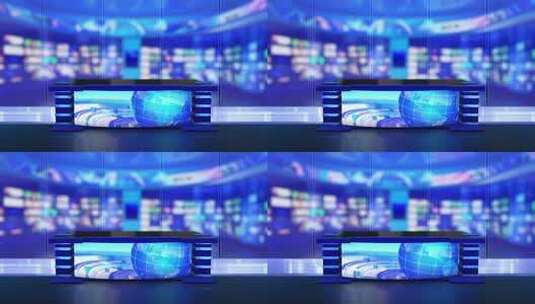 新闻演播室主播台高清在线视频素材下载