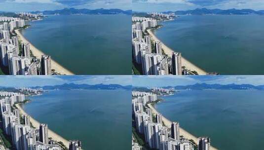 惠州小径湾海滨沙滩航拍0222_D高清在线视频素材下载