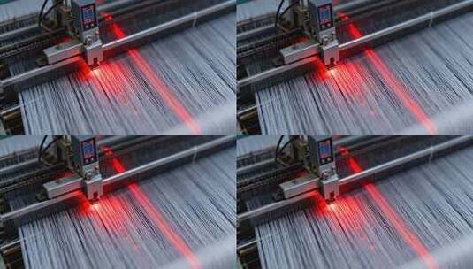工业机械纺织机器工作画面高清在线视频素材下载