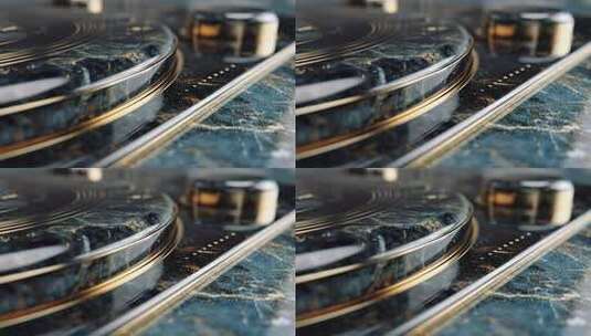 大理石台面金属装饰素材高清在线视频素材下载