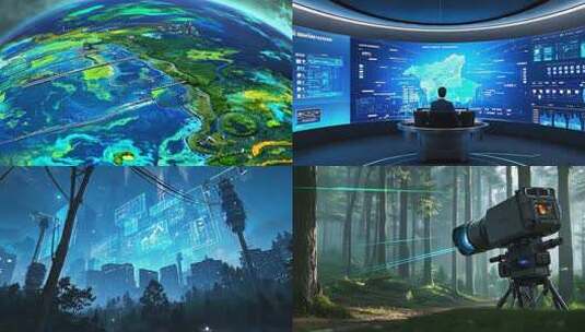 环境监测系统后台高清在线视频素材下载