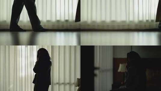 男子孤独失落的脚步和背影高清在线视频素材下载