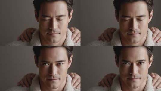 享受肩颈按摩放松身心高清在线视频素材下载