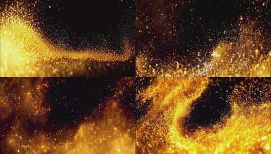 金色粒子舞台背景LED动态背景高清在线视频素材下载
