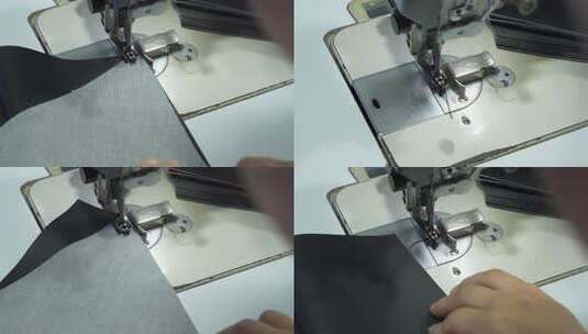 缝纫机缝纫服装画面高清在线视频素材下载