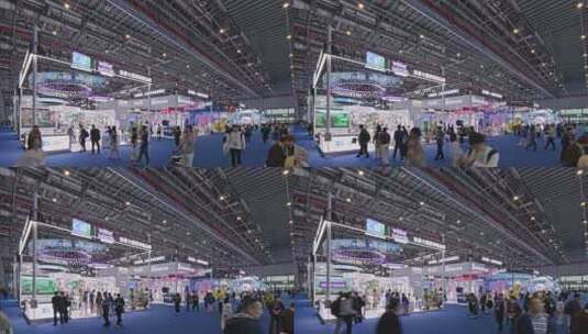 第八届进博会2.2医疗器械及医药保健展区高清在线视频素材下载