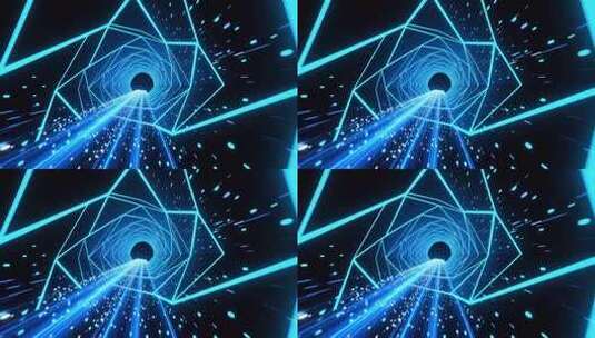 穿梭未来科技光线时空隧道4K高清在线视频素材下载