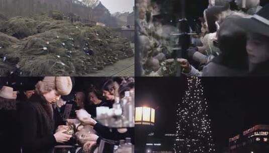 上世纪30年代40年代圣诞节高清在线视频素材下载