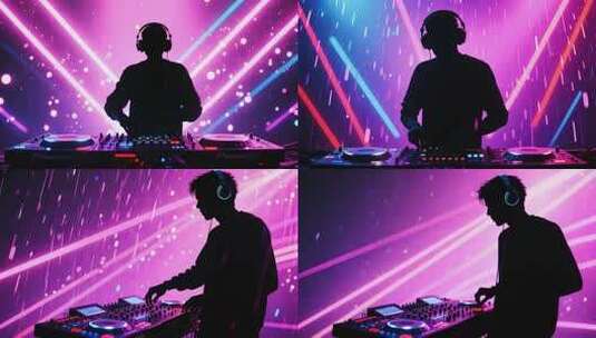 酒吧DJ打碟现场高清在线视频素材下载