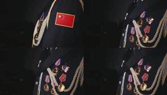 人民警察公安民警人民英雄奖章高清在线视频素材下载