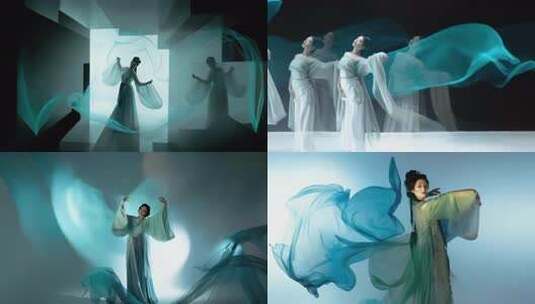 合集-古风女子舞台舞蹈表演高清在线视频素材下载