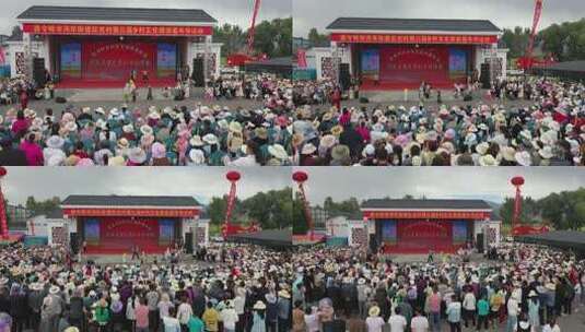 德令哈乡村文化旅游嘉年华演出高清在线视频素材下载