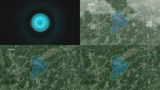 始兴县-粤地图B51高清在线视频素材下载