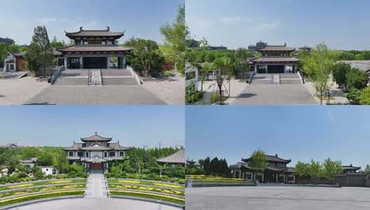 邯郸磁州水墨园高清在线视频素材下载