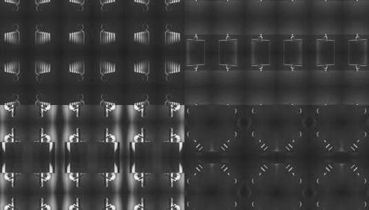 471  4K创意时尚简约黑白灰几何体开场背景高清在线视频素材下载