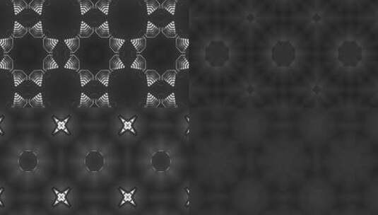 471  4K创意时尚简约黑白灰几何体开场万花筒高清在线视频素材下载