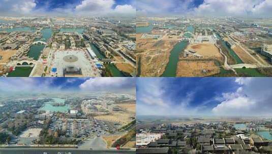 4K航拍开封朱仙镇水乡江南启封故园古建筑高清在线视频素材下载