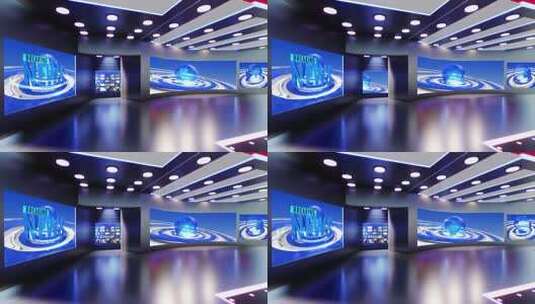 新闻演播室虚拟背景场景高清在线视频素材下载