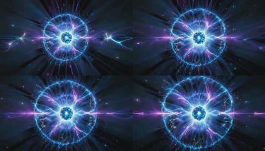 蓝色粒子光效能量球素材高清在线视频素材下载