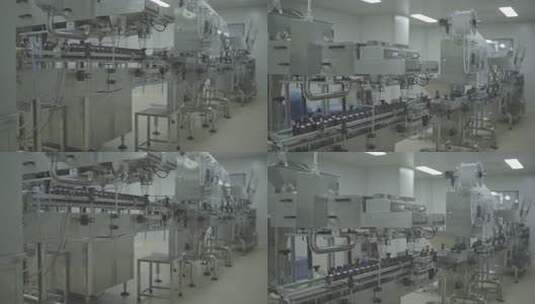 工厂化妆品生产流水线高清在线视频素材下载
