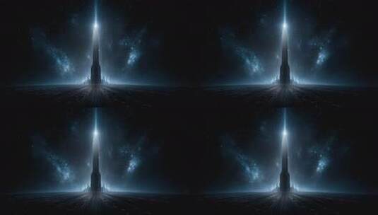 未来之城星光璀璨科技感十足高清在线视频素材下载