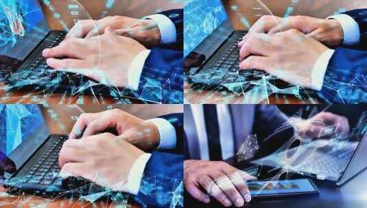 智能办公网络系统设备交互数据云端同步高清在线视频素材下载