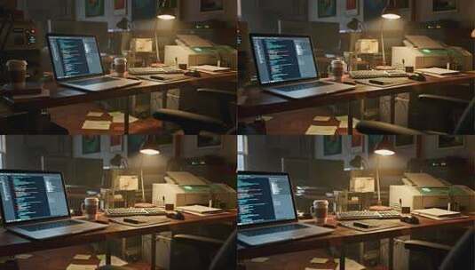 程序员居家办公SOHO远程工作视频高清在线视频素材下载