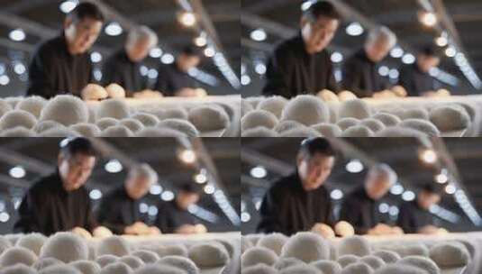 工匠专注手工羊毛地毯制作工艺高清在线视频素材下载